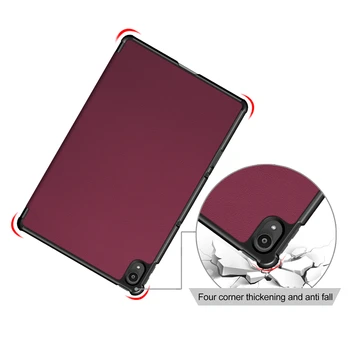 Juhul Lenovo Tab P11 TB-J606F P11 Pro Tri-fold Smart Slim Kerge Mitme Nurga Folio Stand Case Auto Wake/Sleep