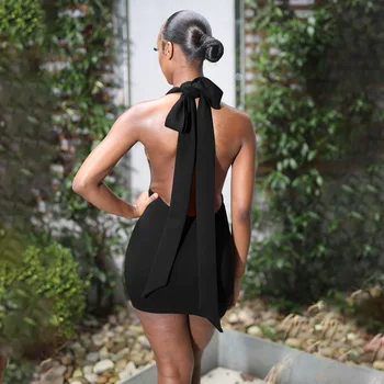 Julissa Mo Sügav V-kaelus Bodycon Suvine Kleit 2021 Varrukateta Sidemega Backless peokleidid Naiste Sexy Clubwear Vestidos Uus