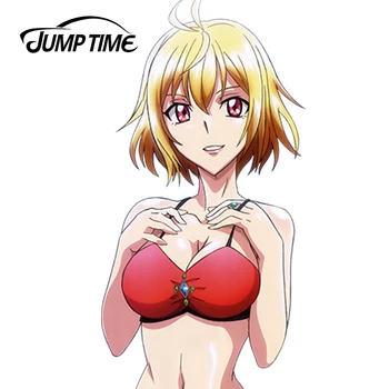 JumpTime 13cm x 6.4 cm Seksikas Kawii Tüdruk Ilus Graafiline Angelise Ikaruga Misurugi Anime Vinüül Auto Akna Sülearvuti Decal