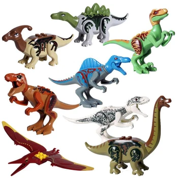 Jurassic 2 Ehitusplokid Maailma Dinosaurused Arvandmed Tellised Koguda Lapsed Mänguasjad Türannosaurus Rex Indominus Rex I-Rex