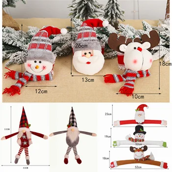 Jõulud Kardin Lukk Cartoon Christmas Decoration Aknas Magamistuba Konks Kinnita Klamber Home Decor Tuba Decor Navidad Hogar