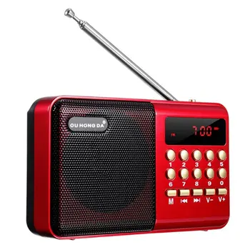 KK11 Mini Kaasaskantav Raadio Pihuarvutite Digitaalne FM-USB-TF MP3-Mängija Kõlar Laetav FM-Raadio Eakatele