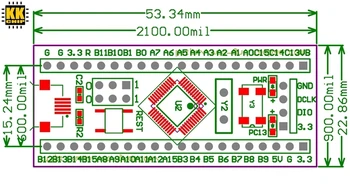 KKCHIP STM32F103C8T6 KÄE STM32 Minimaalne Arengu Pardal Moodul arduino Diy Kit CS32F103C8T6 17546