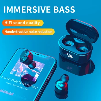 KMUPATH A6 5.0 Bluetooth traadita kõrvaklappide veekindel liikumise stereo earbuds mikrofon peakomplekti mini muusika gaming kõrvaklapid