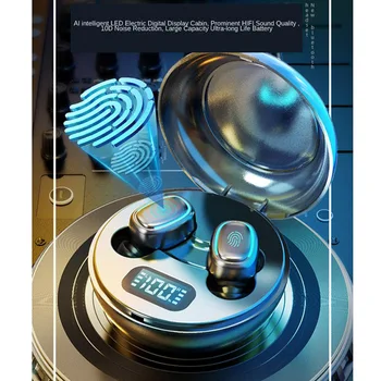 KNUPATH A10Wireless 5.0 Bluetooth Kõrvaklapid Müra Tühistamises LED Ekraan In-ear Headset 3D Stereo Earbuds PK T13