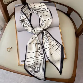 KOI HÜPATES Esteetiline trükkimine pikk sall naine Kirjandus-line art dekoratiivne sall peapael lips randmepaela kott vöö