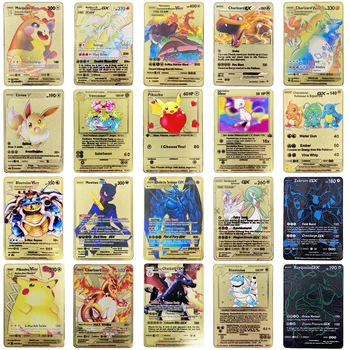 KUUM Mäng Anime Lahing kuldsed Pokemon EX GX VMAX Kaardi Charizard Pikachu Kogumise Kaart Tegevus Joonis Mudeli Lapse Mänguasi Kingitus