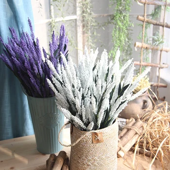 KUUM NEWArtificial Lilled Romantiline Provence ' i Lavendel Plastikust Pulm Dekoratiivne Vaas Home Decor Tera Jõulud Võltsitud Taim