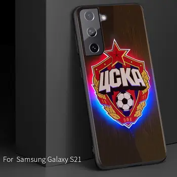 KUUM Venemaa PFC CSKA Samsung Galaxy S21 S10 S10E S9 S8 S7 Lisa 20 10 9 8 Ultra 5G Pluss Edge Pro Musta Telefoni Puhul 13166