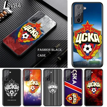 KUUM Venemaa PFC CSKA Samsung Galaxy S21 S10 S10E S9 S8 S7 Lisa 20 10 9 8 Ultra 5G Pluss Edge Pro Musta Telefoni Puhul