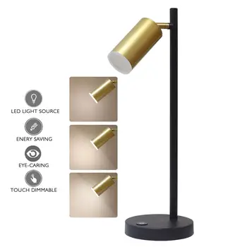 Kaasaegne LED Tabel Lamp Lihtne Touch Dimmer Tabel Lambid Magamistuba Öö Lambi Reguleeritav Omanik laualamp Kuld Öösel Tuled 9513