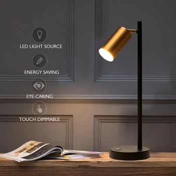 Kaasaegne LED Tabel Lamp Lihtne Touch Dimmer Tabel Lambid Magamistuba Öö Lambi Reguleeritav Omanik laualamp Kuld Öösel Tuled