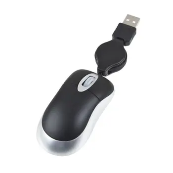 Kaasaskantav Arvuti Sülearvuti USB 2.0/1.1 Hiirt, Ülestõstetav Slim USB Scroll Optiline Hiir Sülearvuti, Optiline 800dpi Sensor 15117