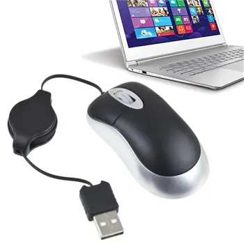 Kaasaskantav Arvuti Sülearvuti USB 2.0/1.1 Hiirt, Ülestõstetav Slim USB Scroll Optiline Hiir Sülearvuti, Optiline 800dpi Sensor