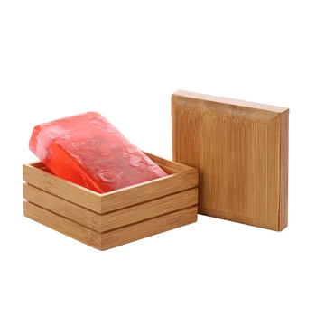 Kaasaskantav Bambusest Seep Nõud Loominguline Lihtne Käsitsi Äravoolu Soap Box Vannituba Vannituba Soap Box Puidust Seep Tray Omanik