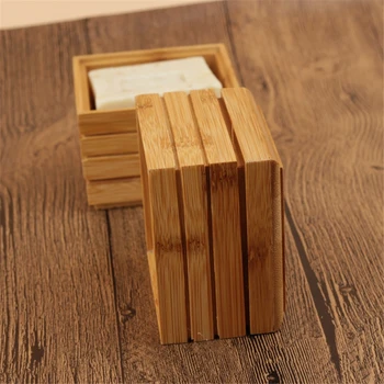 Kaasaskantav Bambusest Seep Nõud Loominguline Lihtne Käsitsi Äravoolu Soap Box Vannituba Vannituba Soap Box Puidust Seep Tray Omanik