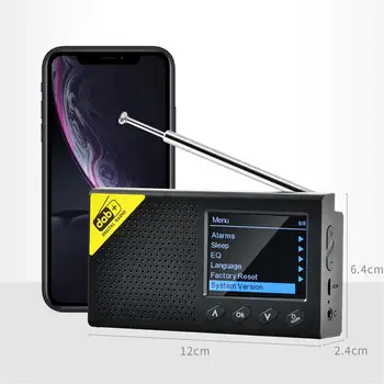 Kaasaskantav Bluetooth digitaalraadio DAB/DAB+ ja FM-Vastuvõtja, Laetav Raadio FM-Raadio Vastuvõtja Digital Stereo-Radio Bluetooth 157256