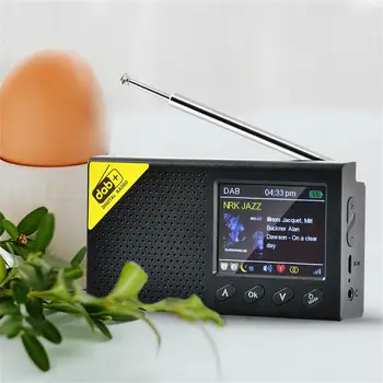 Kaasaskantav Bluetooth-ühilduva Digitaalse DAB Raadio Ringhäälingu Seadmed 2,4-tolline Värviline LCD-Ekraan Digitaalse Ringhäälingu Seadmed 5365