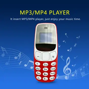 Kaasaskantav Dual Sim-Kaardid Voice Changer MP3/4 Mängija Mini Bluetooth-Mobiiltelefoni 134496