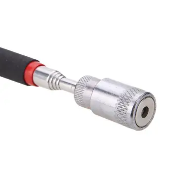 Kaasaskantav Imemiseks Kruvi Laiendada Magnet Rod Korja Stick Tool Koos LED-Kerge Teleskoop Magnetic Pickup Rod