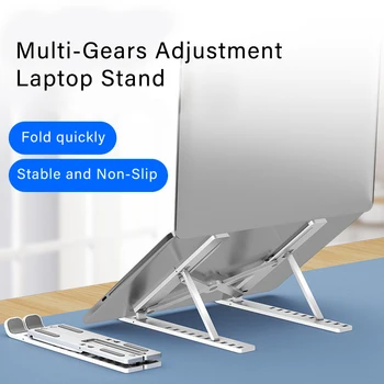 Kaasaskantav Reguleeritav Laptop Stand Kokkupandav Toetuse Baasi Sülearvuti Seista Macbook Pro Lapdesk PC Arvuti Pad Sülearvuti Omanik