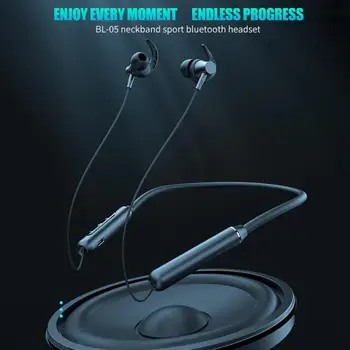 Kaela-Stiilis Magnet Bluetooth Peakomplekti, Traadita Sport Peakomplekt Rippus Kaelas Bluetooth-5.0 In-ear Headset Töötab