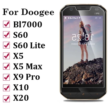 Kaitseklaas kohta Doogee s6 lite ilght turvaklaas Bl7000 X5 X9 Pro X10 X20 s 6 kaitseks karastatud klaas ekraani kaitsekile