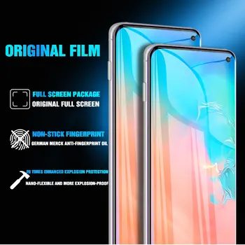 Kaitsev Hüdrogeeli Film Samsung J6 J4 A6 A8 Pluss A7 2018 S10e S10 Pluss 5G (Mitte ) Ekraan Kaitsja Kaitse Kile