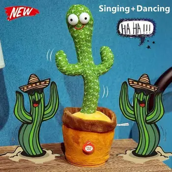 Kaktus -, Plüüš-Mänguasi, Elektrilised Laulu 120 Laule, Tantsu Ja Keerates Cactus Helendav Salvestamise Õppe Rääkida Keerates Palus Mänguasjad