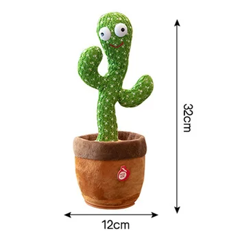 Kaktus -, Plüüš-Mänguasi, Elektrooniline Shake Tantsu mänguasja laulu -, plüüš-armas Tantsu Cactus alushariduse Mänguasi lastele 101637