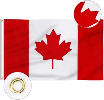 Kanada Lipu 36x60in Riigi Banner Polüester Koos Kaitserõngad Kanada Lipp Väljas Polüester Maple Leaf Banner