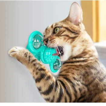 Kass Tuuleveski Mänguasi Naljakas Massaaž Pööratav Kassi Mänguasjadega Catnip LED Pall Hammaste Puhastamine Interaktiivsete Lemmikloomade Mänguasi Dropshipping
