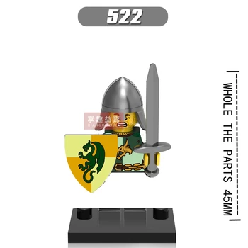 Keskaegne Rüütel Dragon Knight Hirmutav Warrior Kiiver Kilp Relv, Armor Tarvikud Arvandmed Ehitusplokid Lapsed Mänguasjad 192425