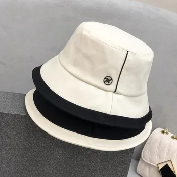 Kevadel Uued Lihtne korea Fashion Kirja Daamid Kalamees Müts Õmblemine Must ja Valge Valamu Müts Päike Müts