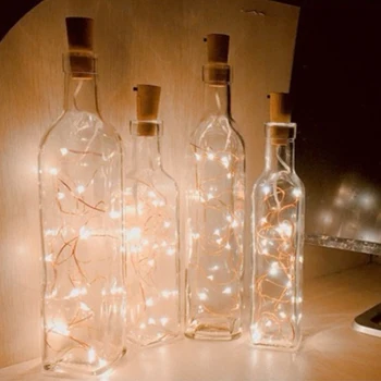 Klaaspudelis Light String 2m/6ft 20PCS LED Korgi Kujuga Tähine Tuled Jõulud Uus Aasta Valentines Pulmapidu Deco light