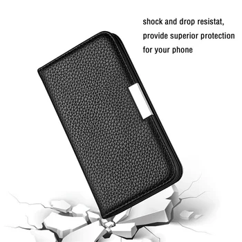 Klapp Nahast Magnet Case For Samsung Galaxy S21 FE S20 Ultra S10 S9 S8 Pluss S7edge Lisa 20 10 Pro J4 J6 Plus Kaardi Hoidiku Kaas