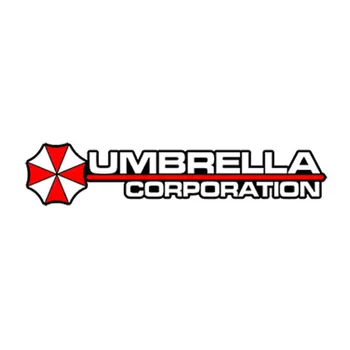 Klassikaline Disain Umbrella Corporation Taru Die Lõigatud Logo Punane Umbre Auto StickerCar Tarvikud Taga Esiklaas Aknas Kk13*3cm