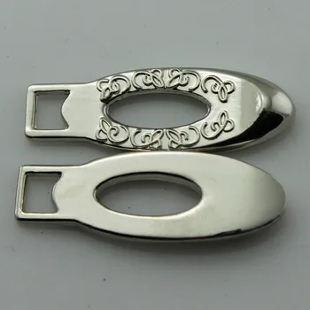 Kohandatud kroomitud metallist tõmblukk lemmikutega liugur koos stantsimine graveerimine logo või brändi nimi riided jope (100tk/pakk)