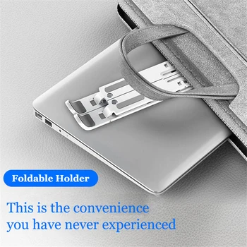 Kokkupandav Sülearvuti Seista MacBook ABS Kerge Sulg Sülearvuti Omanik Apple MINI Tablett Mobiiltelefon Omanik Reguleeritav