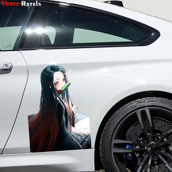 Kolm Ratels FC485 Demon Slayer NEZUKO KAMADO 3D plakat koomiks anime auto kapuuts kleebis sülearvuti decal