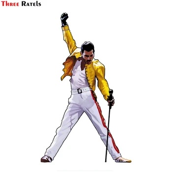 Kolm Ratels FTC-810# 12x18.6cm Freddie Mercury Vinüül Decal Auto Akna Seina Kleebis Bohemian Rhapsody KUNINGANNA