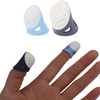 Komplekt 2 Õmblemine Sõrmkübarad Silikoon Pin-Nõelad Sõrmkübarad Mugav, mittelibiseva Sõrme Protector