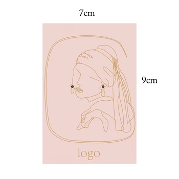 Komplekt Kõrvarõngas Kaardi Omanik Ekraan Mood Näota Naiste Portree, Kohandatud Kõrvarõngas Kaardi Hoidik, Ekraani Punch Jewelr Pakett 128037