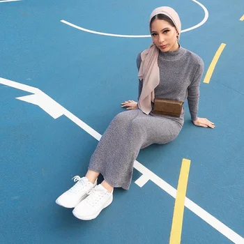 Koo Abaya Türgi Moslemi Hijab Kleit Tops Seelikud Set Kauhtana Marocain Seal Kaftan Dubai Islam Riided Naistele Vetment Femme Hijab
