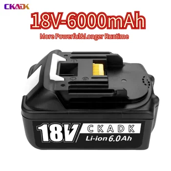 Koos Laadija BL1860 Laetav Batteries18V 6000mAh Liitium-Ion jaoks Makita 18v Aku 6Ah BL1840 BL1850 BL1830 BL1860B LXT400