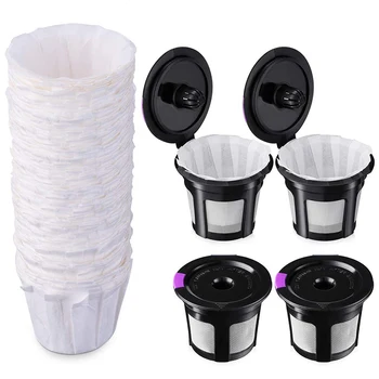 Korduvkasutatavad K Tassi Paber-Filtrite Komplekt, Sealhulgas 4 Pack K-Tassid ja 100 Tk Kohvi Filtrid Keurig 1.0 ja 2.0