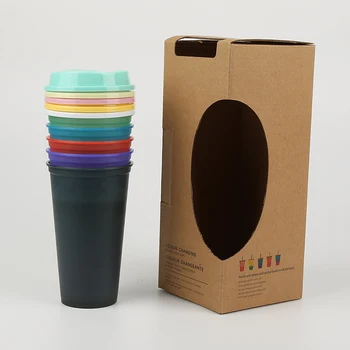 Korduvkasutatavad Värviga Kohvi Tassi Kuuma Veega Reageerivad Kuumusele Microwaveable Joogid Kruus Leibkonna Isiksuse Drinkware