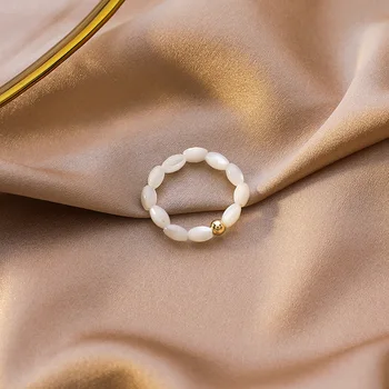 Korea 2020. Aasta Uus Elegantne Opaal Shell Kivi Süda Star Rõngad, Naised, Tüdrukud Fashion Sõrme Sõrmus Hulgimüük