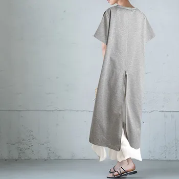 Korea Stiilis Stiilne T-Särk Naiste Kleit Suvel Lahti Maxi Plisseeritud Kleidid Pikk Mõõdus Elegantne Must Jaapan Fashion Street 2020 76837