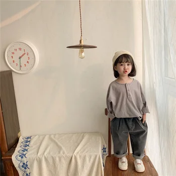 Korea stiilis kevad tüdrukud poisid lahti vabaaja teksad 2-6 aastat, lapsed, lapsed, elastne kõik-mängu denim püksid